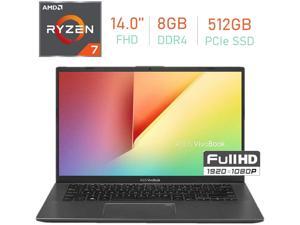 ASUS VivoBook 14-inch FHD (1920x1080) Laptop PC, AMD Ryzen 7 3700U up to 4.0GHz, 8GB DDR4, 512GB PCIe SSD, Bluetooth, Backlit Keyboard, Fingerprint Reader Windows 10 Home w/Tigology Mousepad ASUS VivoBook 14-inch FHD (1920x1080) Laptop PC, AMD Ryzen 7 3700U up to 4.0GHz, 8GB DDR4, 512GB PCIe SSD, Bluetooth, Backlit Keyboard, Fingerprint Reader Windows 10 Home w/Tigology Mousepad