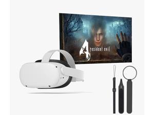 Meta Quest 2  Advanced All-In-One Virtual Reality Headset  256G with Resident Evil 4  + Mazepoly Knuckle Straps
