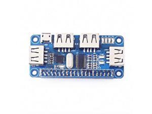 4 Ports USB to Serial Expansion Board HUB Splitter Hub for Raspberry Pi 3 / 2 / Zero generation B for Serial Debugging 4 Ports USB to Serial Expansion Board HUB Splitter Hub for Raspberry Pi 3 / 2 / Zero generation B for Serial Debugging