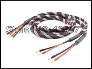 Pair hiend speaker cable with banana plug audio speaker cable 3M Pair hiend speaker cable with banana plug audio speaker cable 3M