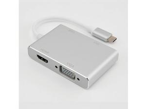 USB Type-C (USB-C) to HDMI/DVI/VGA All-in-One Converter Adapter usb hub ??????? ??????? ?????? ???????? ????? ????????? ???????? USB Type-C (USB-C) to HDMI/DVI/VGA All-in-One Converter Adapter usb hub ??????? ??????? ?????? ???????? ????? ????????? ????????