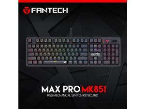 FANTECH MK851 RGB Mechanical Keyboard English Professional Gaming Keyboard for PUBG FPS LOL Keyboard Gamer(Blue Shaft) FANTECH MK851 RGB Mechanical Keyboard English Professional Gaming Keyboard for PUBG FPS LOL Keyboard Gamer(Blue Shaft)