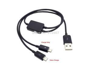 CY Cable 2 in 1 Combo USB to Micro USB Dual Plug Data Charger Splitter Cable For HTC Samsung Cell Phone & Tablet CY Cable 2 in 1 Combo USB to Micro USB Dual Plug Data Charger Splitter Cable For HTC Samsung Cell Phone & Tablet