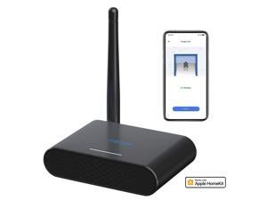 [Apple Homekit] Smart Garage Door Opener Remote, Up to 3 Single Doors, APP Control, Compatible with Amazon Alexa, Google Assistant, SmartThings, Multiple Notification Modes, No Hub Needed