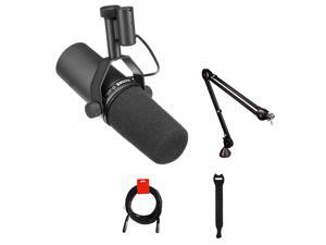Shure SM7B Cardioid Dynamic Vocal Microphone with Rode PSA1 Boom Arm, XLR Cable & 10-Pack Straps Bundle Shure SM7B Cardioid Dynamic Vocal Microphone with Rode PSA1 Boom Arm, XLR Cable & 10-Pack Straps Bundle