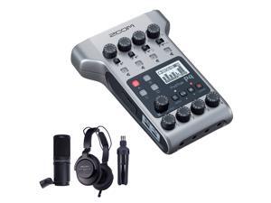 Zoom PodTrak P4 Portable Multitrack Podcast Recorder Bundle with Zoom ZDM-1 Podcast Pack Zoom PodTrak P4 Portable Multitrack Podcast Recorder Bundle with Zoom ZDM-1 Podcast Pack