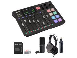 Rode RODECaster Pro Podcast Production Studio Bundle with Zoom ZDM-1 Podcast Mic Pack & 32GB Memory Card