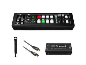 Roland V-1HD STR Mixer/Switcher Live Streaming Bundle with Video Encoder UVC-01, 6' HDMI Cable & 10-Pack Straps Roland V-1HD STR Mixer/Switcher Live Streaming Bundle with Video Encoder UVC-01, 6' HDMI Cable & 10-Pack Straps