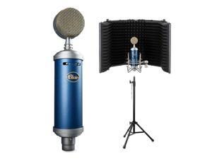 Blue Bluebird SL Large-Diaphragm Condenser Studio Microphone with RF-5P-B Reflection Filter and RFMS-580 Reflection Filter Tripod Mic Stand Bundle Blue Bluebird SL Large-Diaphragm Condenser Studio Microphone with RF-5P-B Reflection Filter and RFMS-580 Reflection Filter Tripod Mic Stand Bundle