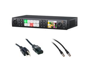 Blackmagic Design ATEM 1 ME Constellation HD Live Production Switcher 1 RU Bundle with 6 Standard PC Power Cord and 50 SDI Video Cable  BNC to BNC