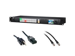 Blackmagic Design ATEM 2 ME Constellation HD Live Production Switcher 1 RU Bundle with 6 Standard PC Power Cord and 50 SDI Video Cable  BNC to BNC