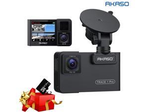 AKASO Trace 1 Pro Dual Lens Car Dash Camera, 2K Dash Cam WiFi with Phone App External GPS Front and Inside Lens with Sony STARVIS Dual Record 1080p30 340° Coverage AKASO Trace 1 Pro Dual Lens Car Dash Camera, 2K Dash Cam WiFi with Phone App External GPS Front and Inside Lens with Sony STARVIS Dual Record 1080p30 340° Coverage