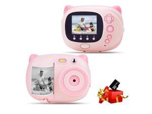 Kids Camera Instant Print Digital Camera with Zero Ink Printing for Girls Boys WiFi Camera for Kids, 2.4inch LCD Display Auto-Focusing Auto-Flashlight Creative Toys pink / blue Kids Camera Instant Print Digital Camera with Zero Ink Printing for Girls Boys WiFi Camera for Kids, 2.4inch LCD Display Auto-Focusing Auto-Flashlight Creative Toys pink / blue