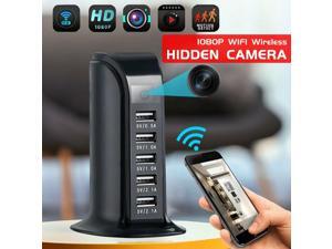 1080P WIFI Socket Charger Spy1· Hidden Camera Video Recorder 5 USB Nanny Cam DVR
