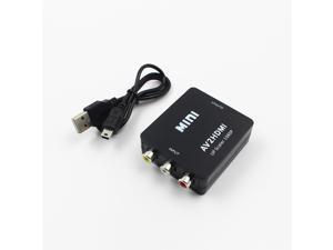 RCA to HDMI Converter, Composite AV CVBS Video Adapter 720p 1080p Wii, NES SNES RCA to HDMI Converter, Composite AV CVBS Video Adapter 720p 1080p Wii, NES SNES