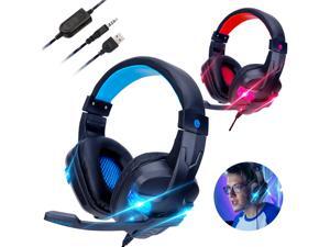 For PS4 Xbox One Nintendo Switch PC 3.5mm Wired Gaming Headset Stereo Headphones For PS4 Xbox One Nintendo Switch PC 3.5mm Wired Gaming Headset Stereo Headphones