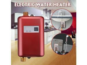 110V 3800W Instant Electric Tankless Hot Water Heater Bath Kitchen Washing Fauce-red 110V 3800W Instant Electric Tankless Hot Water Heater Bath Kitchen Washing Fauce-red