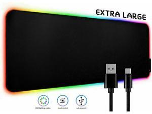 LED Gaming RGB Mouse Pad Large Smooth Surface Anti-Slip USB Charging Mouse Mat LED Gaming RGB Mouse Pad Large Smooth Surface Anti-Slip USB Charging Mouse Mat