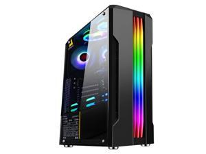Computer Case,TRON III ATX and M-ATX Gaming PC Case Black Computer Case,TRON III ATX and M-ATX Gaming PC Case Black