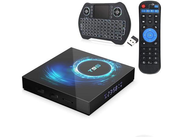 EASYTONE Android TV Box 11.0, Smart Android TV Box 2GB RAM 16GB ROM RK3318  Quad Core 4K TV Box Supports 2.4G+5G WiFi Ethernet 100M BT4.0 3D 4K HD