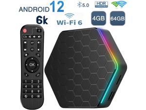 Android 120 TV Box EASYTONE T95Z Plus Android Boxes with 4GB RAM 64GB ROM Quadcore H618 Support 6K Full HD WiFi6 24Ghz5GHz Bluetooth50 H265 Decoding Smart TV Android TV Boxes Mini TV Box