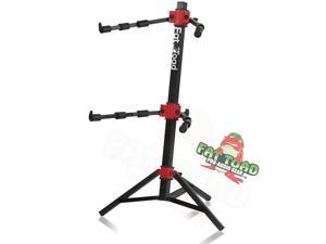 DJ Workstation Stand by FAT TOAD | 2-Tier Multiuse Sliding Piano Mount For Mixer, Digital Keyboard, MIDI Controller Tablet, Laptop, Synthesizer Double Table Platform Rack | Pro-Audio Studio Stage Gear