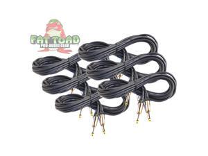 Guitar Cords (6 Pack) Instrument Cable by FAT TOAD | 20FT Wires 1/4 Inch Gold Straight-End for Electric, Acoustic, Bass, Keyboards, Speakers, Sound AMP & Music Recording Studio | Shielded 20 AWG Patch Guitar Cords (6 Pack) Instrument Cable by FAT TOAD | 20FT Wires 1/4 Inch Gold Straight-End for Electric, Acoustic, Bass, Keyboards, Speakers, Sound AMP & Music Recording Studio | Shielded 20 AWG Patch