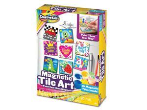 Creative Kids DIY Magnetic Mini Tile Art – Paint & Make Your Own Fridge Tile Art & Crafts Kits for Children | Party Favor Pack, Schools, Birthdays | for Boys & Girls Ages 3+ Creative Kids DIY Magnetic Mini Tile Art – Paint & Make Your Own Fridge Tile Art & Crafts Kits for Children | Party Favor Pack, Schools, Birthdays | for Boys & Girls Ages 3+