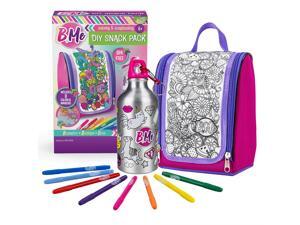B Me DIY Snack Pack – Color-Your-Own Lunch Bag & Water Bottle Kit for Girls – Arts & Crafts Set w/ BPA-Free Thermos and Keychain, Insulated Lunch Box & 8 Magic Markers – Perfect Birthday & Gift Age 6+ B Me DIY Snack Pack – Color-Your-Own Lunch Bag & Water Bottle Kit for Girls – Arts & Crafts Set w/ BPA-Free Thermos and Keychain, Insulated Lunch Box & 8 Magic Markers – Perfect Birthday & Gift Age 6+