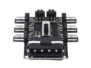 PC 1 to 8 4Pin Molex Cooler Cooling Fan Hub Splitter Cable PWM 3Pin Power Supply Speed Controller Adapter For PC Mining PC 1 to 8 4Pin Molex Cooler Cooling Fan Hub Splitter Cable PWM 3Pin Power Supply Speed Controller Adapter For PC Mining