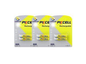 6Pcs Pkcell AAA 1200mAh 1.2V NIMH Rechargeable Batteries 6Pcs Pkcell AAA 1200mAh 1.2V NIMH Rechargeable Batteries