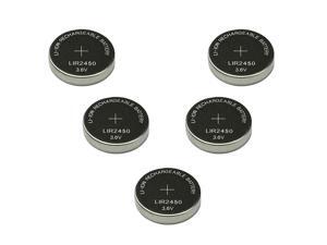 5pcs Pkcell LIR2450 Rechargeable Button Cell Battery 3.6V Lithium-ion Type (5pcs LIR2450)