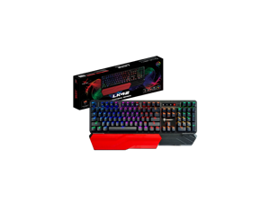 Digifast LK42 Mechanical RGB Gaming Keyboard | Optical Clicky Switches 100 Million Durability | Customizable Color | Water-Resistant Design | Ergonomic Wrist Rest