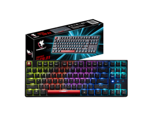 DIGIFAST Mechanical RGB Tenkeyless Gaming Chronus Series Keyboard with Cherry MX Switches - Red Axis