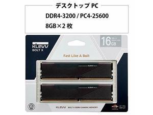 Gaming memory for KLEVV desktop PC PC4-25600 DDR4 3200 8GB x 2 sheets 288pin BOLT X Gaming memory for KLEVV desktop PC PC4-25600 DDR4 3200 8GB x 2 sheets 288pin BOLT X