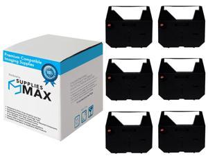 SuppliesMAX Compatible Replacement for Olivetti RT7500 Black Typewriter Correctable Ribbons 6PK 7862018
