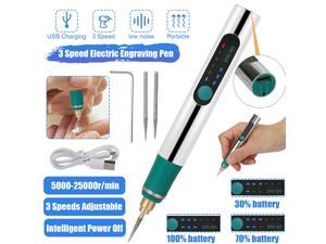 Cordless Electric Engraving Pen Carving Kit Rechargeable Variable Speed DIY Tool
