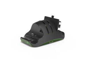 X Rocker Gaming Dual Charging Station for use with Xbox One Controllers, 3.23 x 2.36 x 5.12, Black/Green X Rocker Gaming Dual Charging Station for use with Xbox One Controllers, 3.23 x 2.36 x 5.12, Black/Green