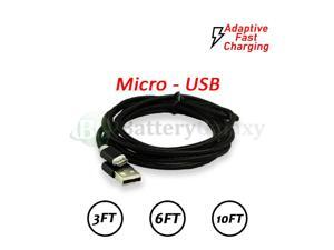 3Pack Black Micro USB Fast Charger Cable Data Sync Cord For OEM LG 3Pack Black Micro USB Fast Charger Cable Data Sync Cord For OEM LG