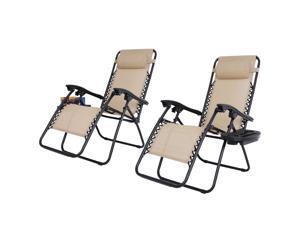 Double Zero Gravity Reclining Chairs Foldable Beach Back Yard Relax Afternoon Double Zero Gravity Reclining Chairs Foldable Beach Back Yard Relax Afternoon