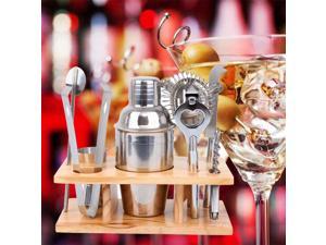 9PCS 350ML Cocktail Shaker Set Drink Maker Mixer Bar Tool Martini Bartender Kit