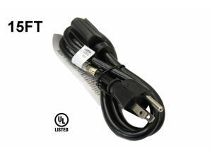 15Ft 15 Foot Premium Power Cord AC Electric Extension Cable NEMA-515P - 5-15R UL