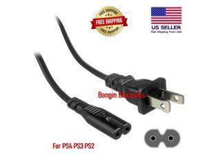 PS4 AC Power Cord Cable For Original Playston PS2 PS3 PS4 Slim / Super Slim