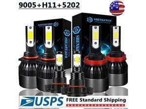 9005 H11 5202 LED Headlight Kits for Chevy Silverado 1500 2500 3500 HD 2007-2019 9005 H11 5202 LED Headlight Kits for Chevy Silverado 1500 2500 3500 HD 2007-2019
