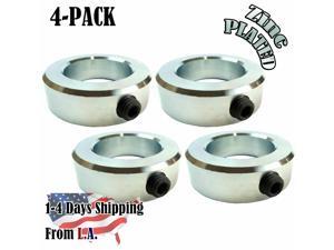 2" Bore Solid Steel Zinc Plated Shaft Collar set Screw Style 4 PCS 2" Bore Solid Steel Zinc Plated Shaft Collar set Screw Style 4 PCS