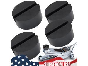 4x Jack Pad Disk Rubber Stands Slotted Rail Floor Jacking Car Lift Adapter US