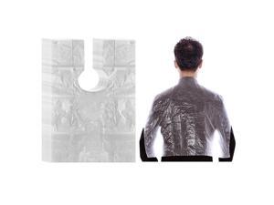 100pcs PE Disposable Hair Cutting Cape Gown Unisex Protect Barber Capes 100pcs PE Disposable Hair Cutting Cape Gown Unisex Protect Barber Capes