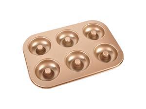 Carbon Steel 6 Cup Doughnut Baking Mold Donut Making Mould Non Stick Pan