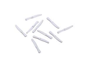 10pcs Mini Dollhouse Tableware Silver Spoon Kids Childrens Pretend Play Toy