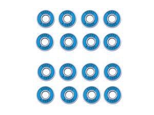 16 Pack of Frictionless Abec 9 Skateboard Roller Skate Bearings Blue 16 Pack of Frictionless Abec 9 Skateboard Roller Skate Bearings Blue